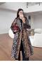 Excellent Texture Premium Quality Bambi Pattern Long Trench Coat