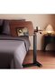 C-Shaped Multi-Function Solid Wooden Folding Computer Table – Adjustable Height Bedside Table, Mobil