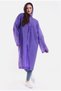 Women's Men's Raincoat with Umbrella Hood and Snap Fasteners
