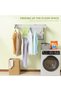 Wall Mounted Clothes Drying Rack, Collapsible Aluminum Rods Laundry Drying Rack Space Saving Clothes - 8
