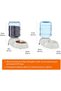 Amazonbasics large gravity pet food feeder and water dispenser bundle - 6