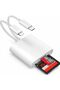 قارئ بطاقات SD بمنفذ USB-C و Lightning لنظامي iOS و Android - نقل بيانات سريع، توصيل وتشغيل، بطاقة ذاكرة Ada
