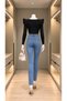 Women's Shoulder Ruffle Detailed Knitwear Blouse - 2