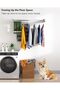 Wall Mounted Clothes Drying Rack, Collapsible Aluminum Rods Laundry Drying Rack Space Saving Clothes - 6