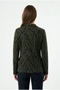 Women's Black Zebra Patterned Jacket - 2