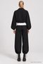 Contrast Trimmed Parachute Top and Bottom Set Lby0112 Black - 7