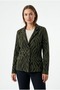 Women's Black Zebra Patterned Jacket