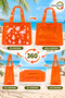 Transparent Colored Pvc Beach Bag 40X40 cm – Water-Resistant, Flamingo Patterned, Large Size Sea Pool Bag - 5