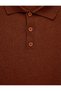 Long Sleeve Buttoned Polo Neck Knitwear Sweater - 3