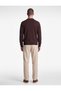 Long Sleeve Viscose Blended Buttoned Polo Collar Knit Sweater - 4