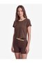 Ribbed Slim Fit Crew Neck Short Sleeve Sports T-Shirt - 2