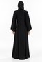 Abaya with Embellished Edges and Neckline |   Embellished Trim Abaya - 4