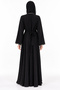Abaya with Butterfly Motifs and Belt |   Butterfly Motif Belted Abaya - 4