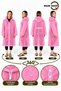 Unisex Raincoat with Hood and Snap Fasteners Waterproof Long Raincoat for Women and Men - 5