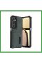 Realme C65 Compatible Leather Case with Sara Business Card Holder - Green Bezoss