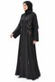 Abaya with Side Branch Decorations |   Curved Botanical Abaya - 3