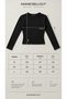 Women's Black England Flag Stone Embroidered Long Sleeve Slim Fit Body - 5