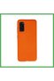 Samsung Galaxy S20 Compatible Case Nano Velvet Silicone - Orange Bezoss