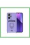 Redmi Note 13 Pro Plus Compatible Case Zuma Silicone with Business Card Holder and Ring - Lilac Bezoss