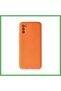 Samsung Galaxy A03S Compatible Case Nano Velvet Silicone - Orange Bezoss