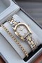 Original Women's Watch - 3 Atm Water Resistant - Gold Silver Color Steel Band - Japanese Movement - 2 Year Warranty - Gift Wristwatch with Stylish Box Hmby2085C5 - 3