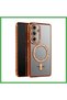 Samsung Galaxy S26 Plus Compatible Joke Simli Magneticsafe Case - Orange Bezoss