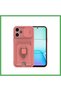 Redmi 13 4g Compatible Case Zuma Silicone with Business Card Holder and Ring - Pink Bezoss
