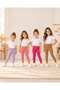 Girls' 4-Pack Ribbed Leggings, Ages 1-9.