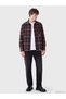 Esvab • Modern & Distinctive Relax Fit Checkered Embroidered Men's Lumberjack Shirt - 2