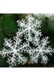 18cm/7in Christmas Snowflake Ornaments Glitter Snow Flakes Hanging Ornaments for Winter Christmas Tree Decorations, Craft Snowflakes for Holiday New Year Party Decor - 7