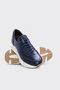 Genuine Leather 846Ma2701 Navy Blue Leather Men's Casual Shoes - 3