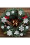 Christmas Decorations 36Pcs White Snowflake Ornaments Christmas Tree Decorations Snow Flake Ornament Indoor Plastic Glitter Snowflake Ornaments for Xmas Trees Winter Wonderland Decor - 3