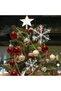 18cm/7in Christmas Snowflake Ornaments Glitter Snow Flakes Hanging Ornaments for Winter Christmas Tree Decorations, Craft Snowflakes for Holiday New Year Party Decor - 8