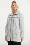 Color Combination Tunic Tracksuit Set - Gray - 2