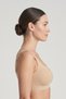 Women's Plus Size Gathering Bra Without Underwire, Seamless Tulle Detailed Padded Bra - 3