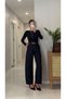 Vinda Navy Blue High Balloon Cut Pants - 3