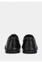 Black Leather Men's Shoes - 4