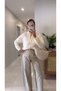 Jolly Cream Gold Button Detailed Knitwear - 2