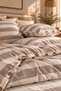 100% Cotton 2 Layer Muslin Double Duvet Cover Set |   Breathable Soft Textured Natural Fabric - 3