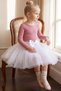 Girl's White Tulle Tutu Skirt, April 23, October 29, November 10, Performance Costume.