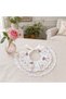 Circular Pet Bandana, White, Lightweight, Adjustable, Multi Purpose - 7
