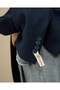 Slim Fit Pointed Collar Pocket Pocket Men's Jacket Navy Blue T20199-02 - 5