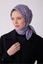 Nostalgia Geometric Patterned Twill Silk Scarf 4308D