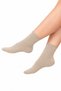 Women's Elasticless Beige 3-Piece Seamless Premium Socks / Non-Marking / Non-Tightening Socks / 36-40 - 4