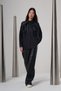 Front Leather Fringed Cotton Shirt 104 Black - 6