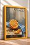 Arancia Yazılı Kesik Portacal Orange Still Life Framed Painting Italy Poster Wall Decor Itp048 - 2