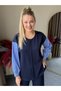 Women's stylish two-piece set with shoulder and hem snap detail, balloon sleeve shirt, and matching pants. - 8