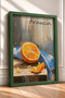 Arancia Yazılı Kesik Portacal Orange Still Life Framed Painting Italy Poster Wall Decor Itp048 - 2