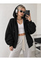 Women's 2-Pack Loose Sleeve Oversize Hooded Full Zipper Pocket Casual Cotton Cardigan - 6