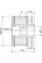 Freewheel system, generator 588004 - 3